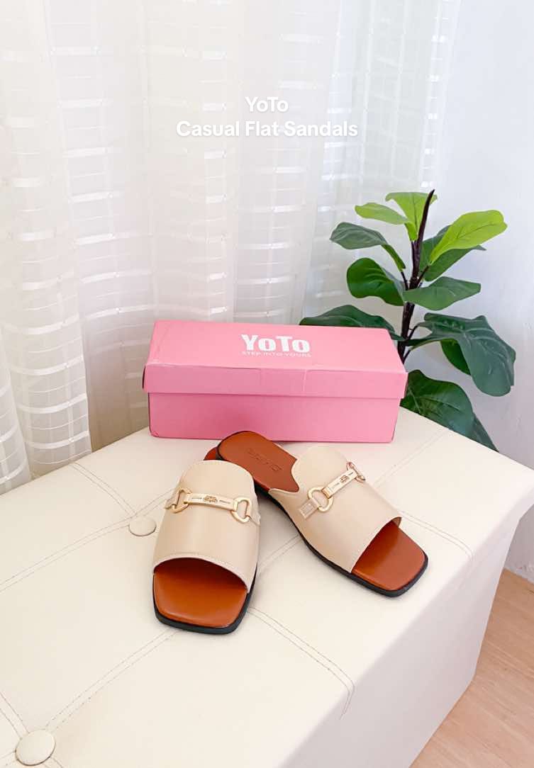 YoTo Casual Flat Sandals 🤎🤍 #flatsandals #flatsandalsforwomen #flatshoes @YOTO SHOES 