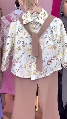 Setelan Anak Perempuan Elara Motif Flower Model Tali Pita #baju #bajuanak #setelananak #oneset #fyp #foryou #viral #kekinian #shop 
