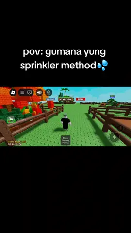 sprinkler 💦 #grow a garden #fyp 