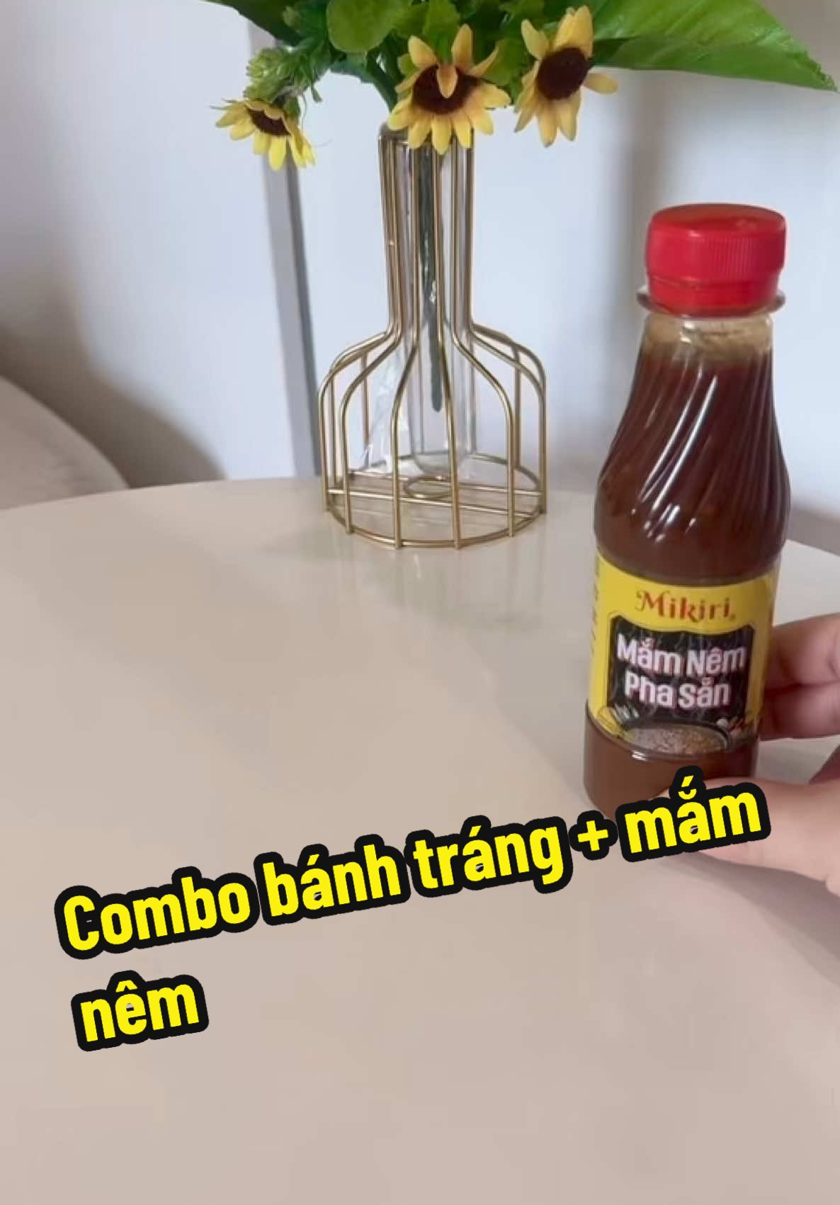 Combo bánh tráng + mắm nêm siu ngon mn tham khảo nha #banhtrang #banhtrangkhongcannhungnuoc #mamnem #mikiri #ilovetiktok 