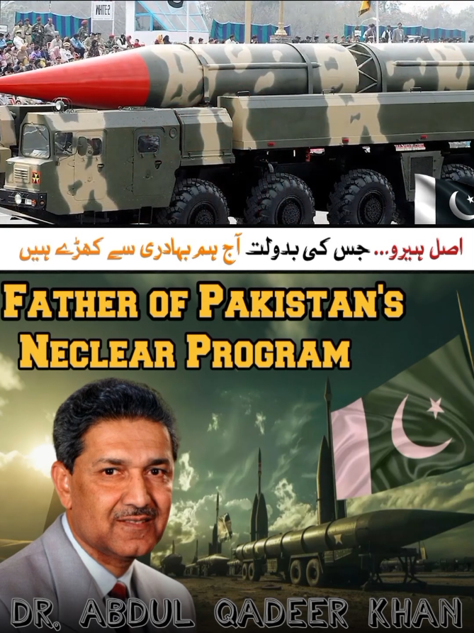 Dr. Abdul Qadeer Khan - Pakistan's Real Hero & Nuclear Scientist (Biography) #drabdulqadeerkhan #pakistannuclearprogram #pakistanhero #atomicpakistan #pakindiaconflict #OperationSindoor #locupdates #pakistanzindabad #pakarmy #foru #forupage #breakingnews 