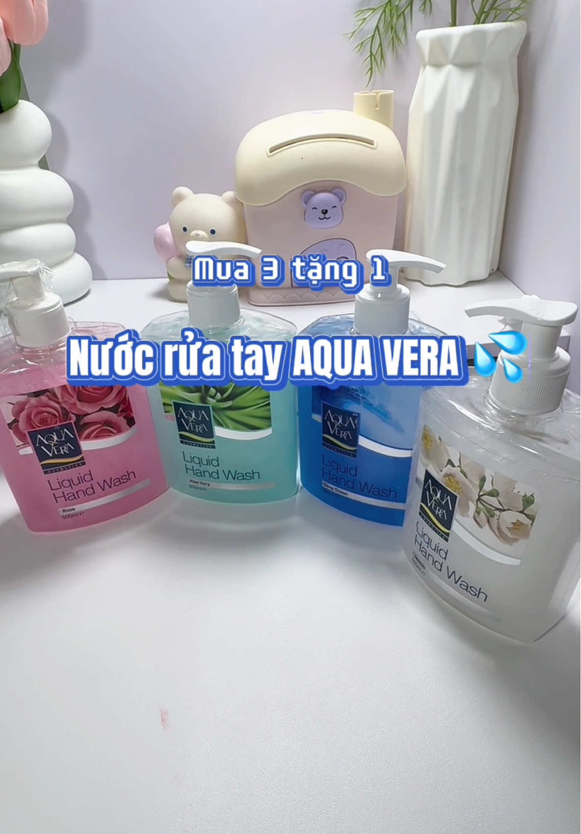 Mua 1 lần dùng cả năm luôn các nàng ạ🫶🏻✨🌙 #vyriview #nuocruatay #aquavera #unbox #unboxing #unboxingvideo 