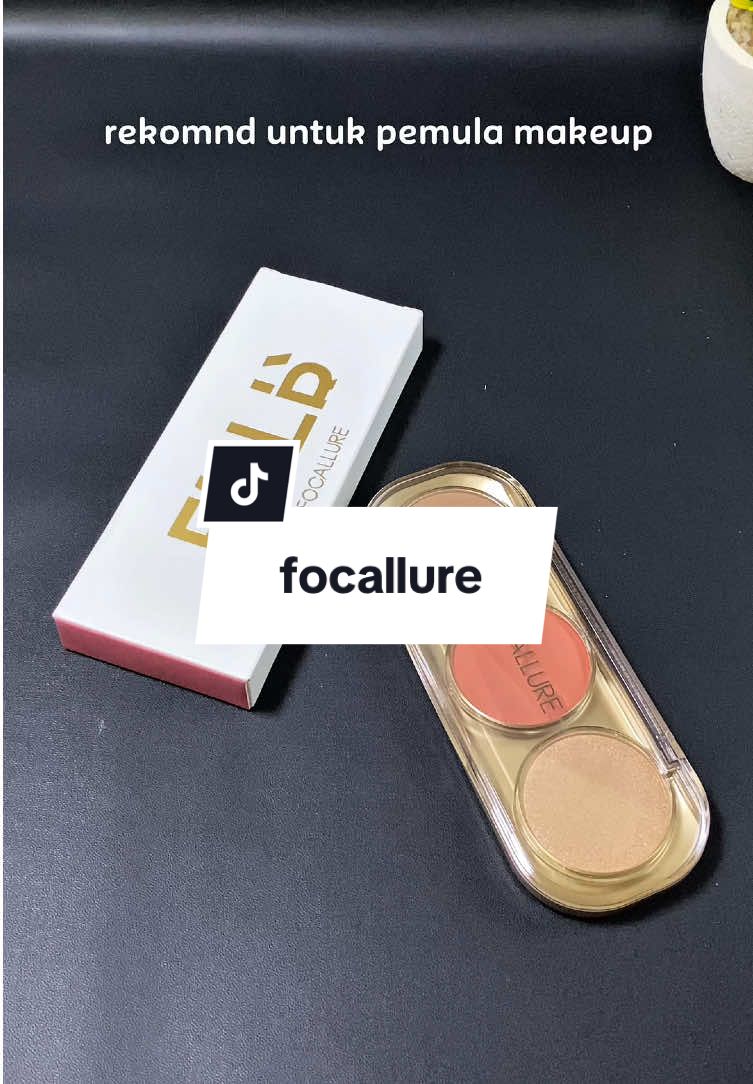 pemula wajib punya 😍#focallurebeauty #3in1 #blushon #contour #highlighter 