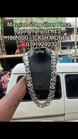 KING SIZE SILVER – 518 GRAMS AVAILABLE!  Massive 518g Silver Piece going for just KES 106,000 – CASH MONEY!  Call or WhatsApp 0791929232 now! Shop Locations:   Nairobi– Rasumal House, 4th Floor, Shop No. 7 (Opposite Imenti House) Watamu – Aquarius Beach Entrance or Opposite Watamu Police Station Limited stock – first come, first served! #fyp #trendingvideo #viralvideos  #SilverForSale #505GramsSilver #CashSilver #SilverDeals #SilverNairobi #WatamuSilver #SilverBusiness #BuySilverKenya #SilverPlug #SilverCollectors #JewelleryDeals #SilverHustle #KenyaDeals #ShopKenya #NairobiShops #WatamuShops