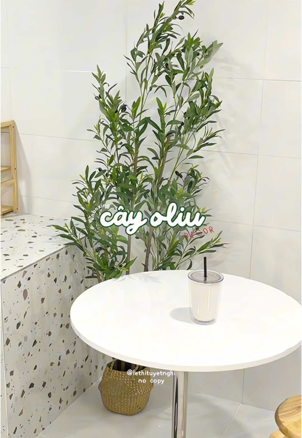 thích trồng cây xanh 🪴mà không có nhiều thời gian chăm sóc tham khảo cây oliu nhân tạo này liền mọi người ơi ✨#caycanh #decornhadep #review #caynhantao #fyp #nghile2009 #xh #homedecor #foryoupage #viral #muataitiktok #unboxing 