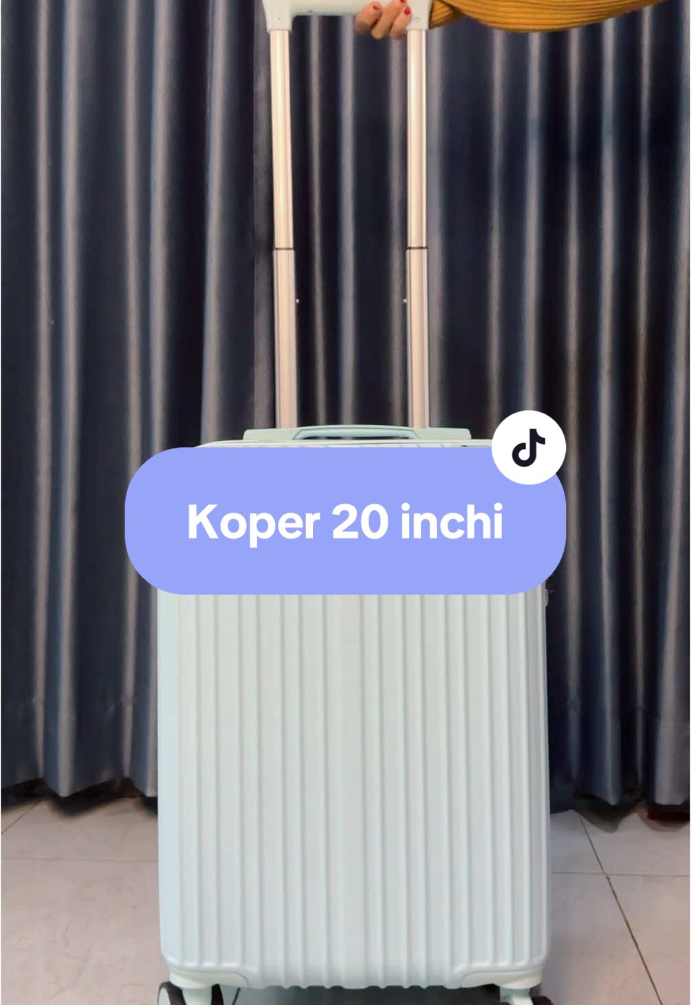 Rekomendasi koper travelling dengan kualitas wah tapi tetep murah 🩵🥰 #koper #koper20inch #koperkabin #ruyingkoper #qiyasyhb 