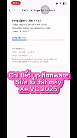 #xedien90s khắc phục lỗi tắt máy đột ngột của xe VC 2025. Up Firmware ( phần mềm) sửa lỗi đồng hồ xe vc 2025. #xedien #xedienthongminh #xedapdien #xedienhottrend #xedienthoitrang #xedienvc #xedienvc2025 #suaxedien 