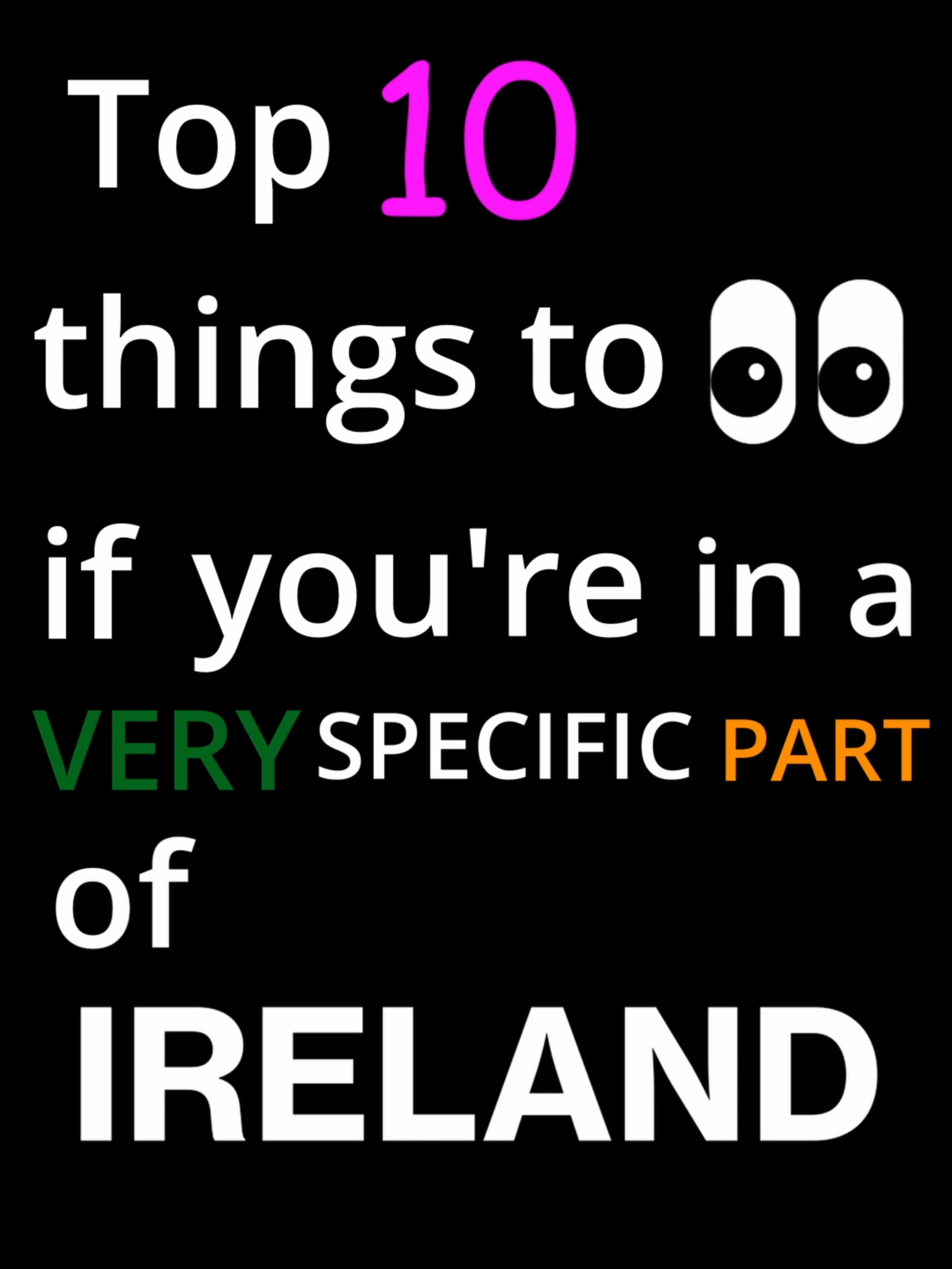 Top 10 Ireland | #ireland #top10 #topten #letterkenny #spain #fyp #travel #tourism #irish #icantpronounceanything #weirdplacenames #list #travelguide #totallyserioustraveladvice #traveltiktok #suggestions #welcome