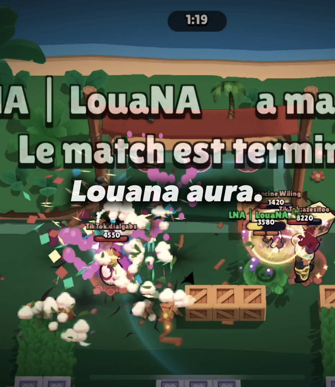 Aura need Louana. #brawlstar #trickshot #lily #mortis #colt #fyp #brawlstarstiktok @𝕸𝖆𝖑𝖎𝖐🕷️ @Rz | マセオ 