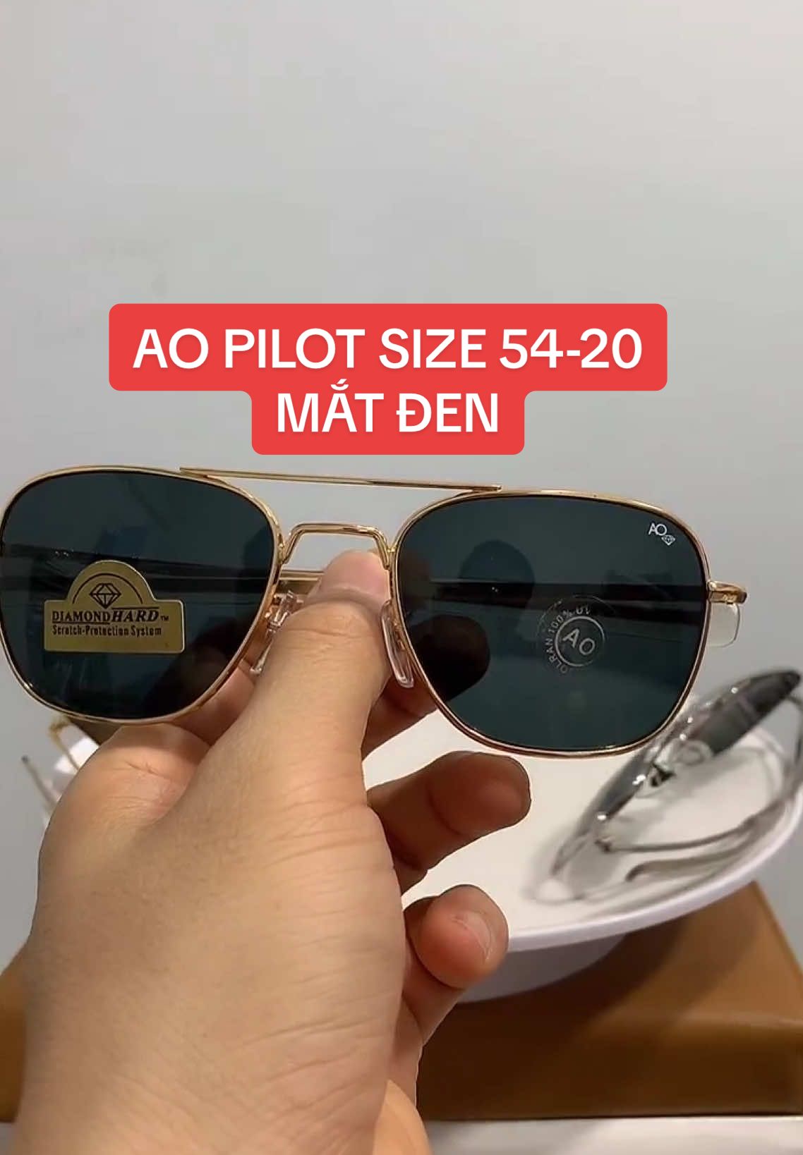KÍNH MẮT NAM AO PILOT MẮT ĐEN, SIZE 54-20. PHÙ HỢP VỚI MẶT VỪA VÀ NHỎ. #chiến_kính_mắt #kínhmắt #kính_mắt_nam #aopilot 