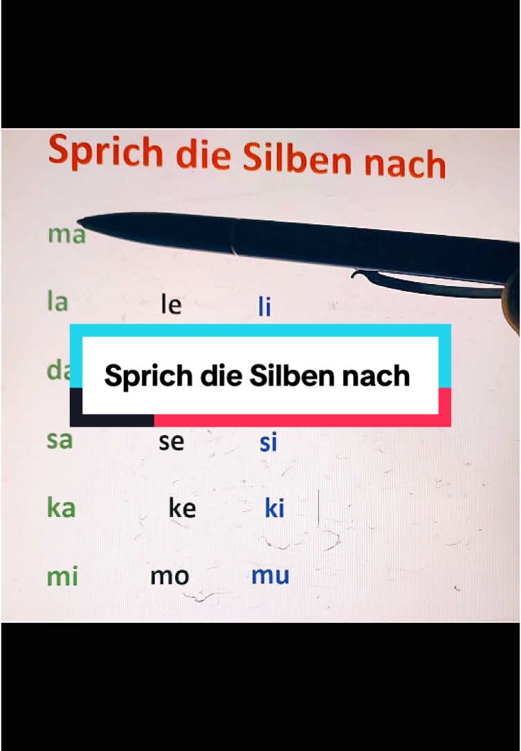 Sprich die Silben nach #lesenlernen #silbennachlen 