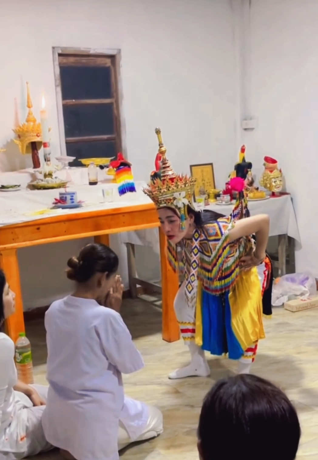 #โนราห์โรงครู 🙏🤍 #ฟีดดดシ #บ้านย่า #บางขัน_นครศรีธรรมราช 