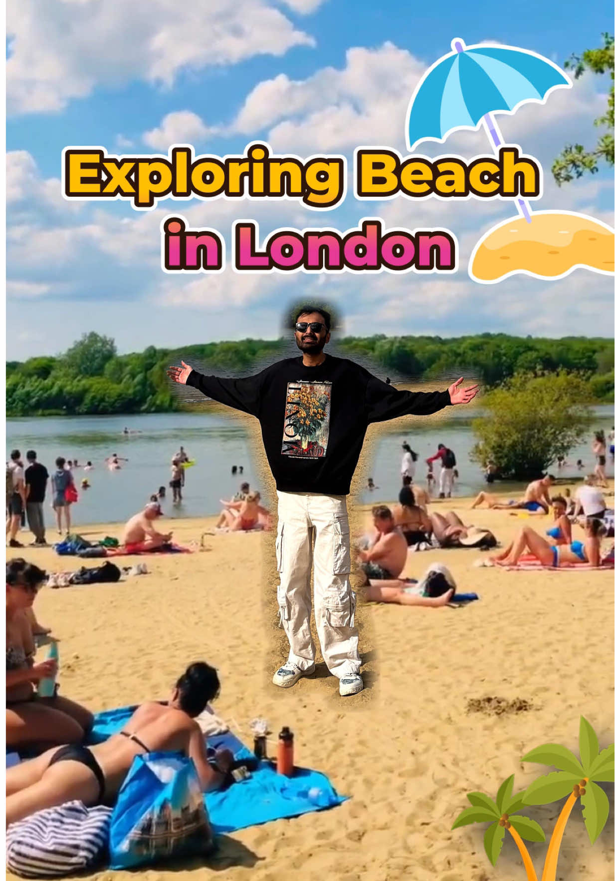 🌴✨ A HIDDEN BEACH PARADISE INSIDE LONDON – AN ADVENTURE YOU WON’T FORGET! 🏖️🌊🔥 Woke up in the city 🌆 and ended up on a sandy beach you won’t believe exists in London! 😱⛱️ 😍 From hopping on the tube 🚇 at Ruislip Station 🎯 to hiking through the lush green woods 🌲 and discovering the magical Ruislip Lido Beach 🌊🌴—this was an adventure straight out of a dream! 🎒✨ 🧭 Jungle hiking trails through ancient forest 🌳 🚂 Open vintage mini train ride circling the lake 🚂 🌞 Chill on golden sand with real beach vibes 🏖️ 🎡 Pirate ship playground & splash zone for kids 💦 🍽️ Lakeside café & picnic spots with stunning views 🌿 📍 Only 30 mins from Central London — but feels like a tropical escape 🌍 🚈 Ruislip Station → 🚌 Bus 331 or H13 → Walk straight into nature’s best-kept secret 🌞 #london #londonlife #londontiktok #londontravel #ukpakistani #ukindians #londonhotspots #londontown #uktiktok #londontiktokstar🌟 #beach 