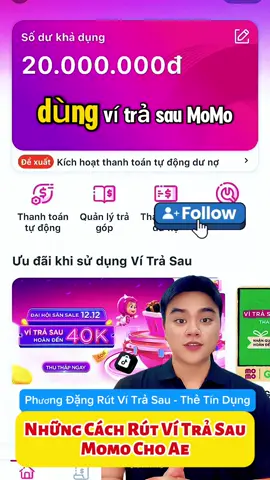 Những cách rút ví trả sau momo cho ae#phuongdangrutvitrasau #rutvitrasau #rutthetindung #xuhuong #xuhuongtiktok #xuhuongtiktok2025 