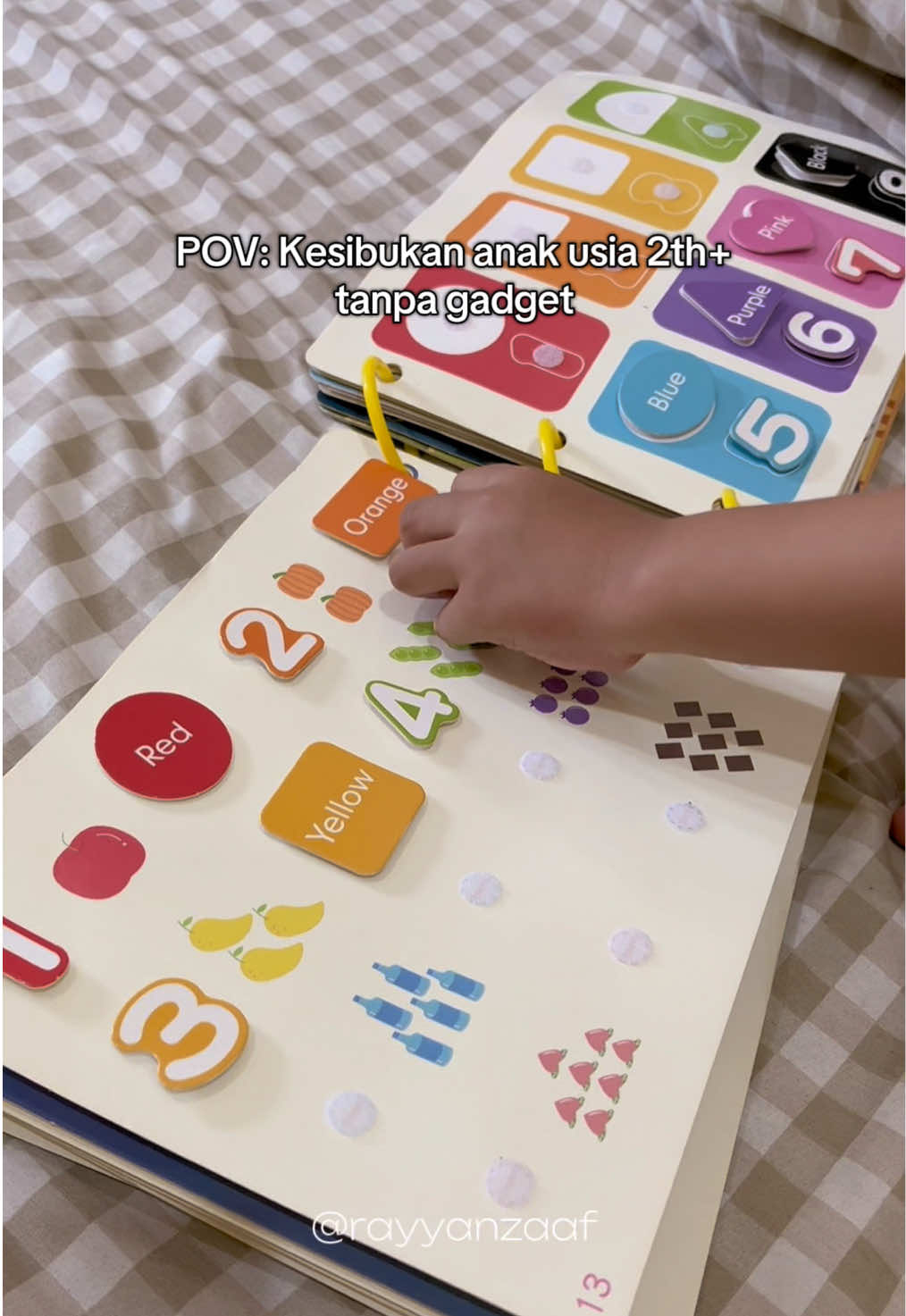 Stimulasi anak 2th+ dengan busy book untuk melatih fokus dan kecerdasan anak #busybook #busybookforkids #busybooks #bukuanak 