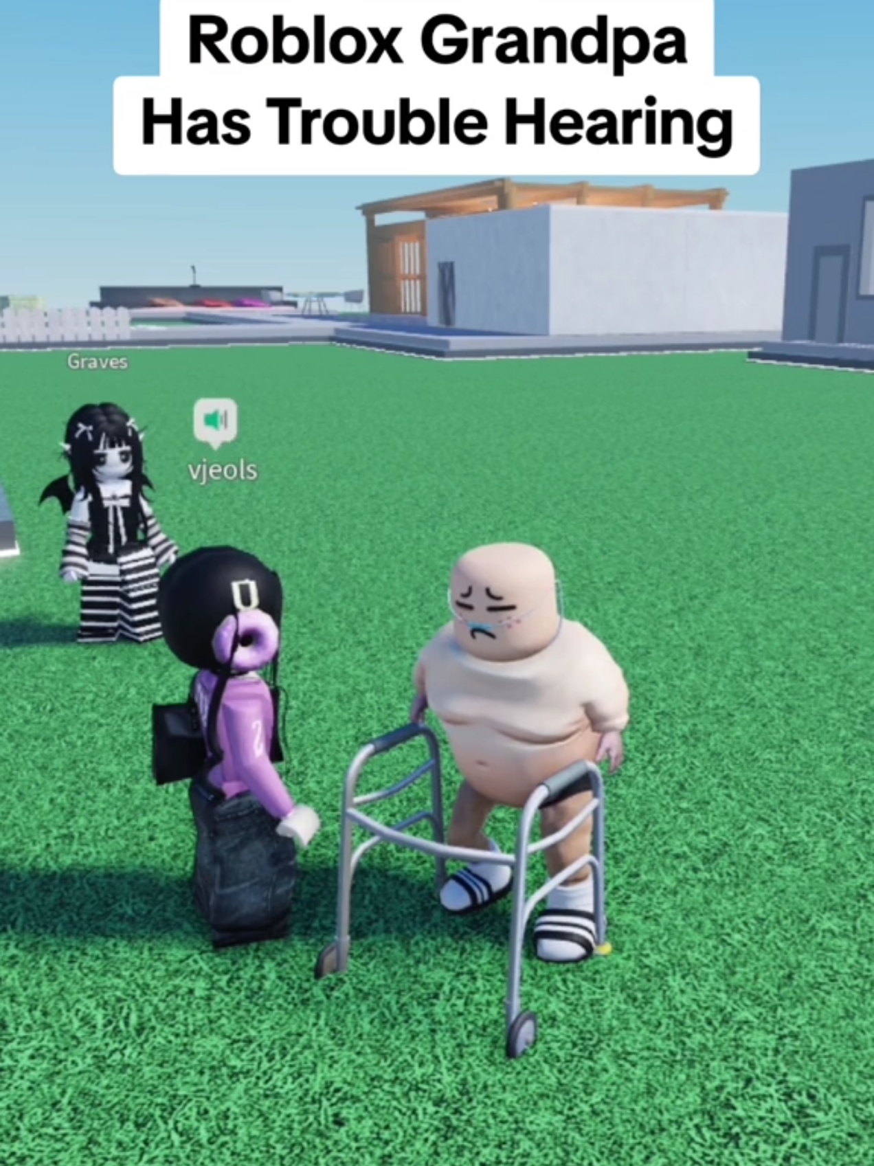 Roblox Grandpa has hearing problems.  #gaming #roblox #vrchat #funny #funnymoments #funnyvideos #robloxmemes #robloxtiktok #robloxfyp 