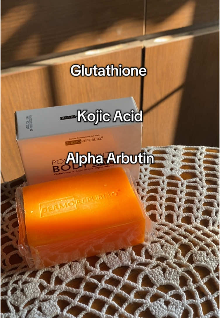 Replying to @Lushi★彡✨ Can your soap do this? Glutathione + Kojic Acid + Alpha Arbutin = the glow-up your skin’s been waiting for. No filters needed. @dermorepubliq #dermorepubliq #dermorepubliqbodybar #glutathione #kojicacidsoap #alphaarbutin 