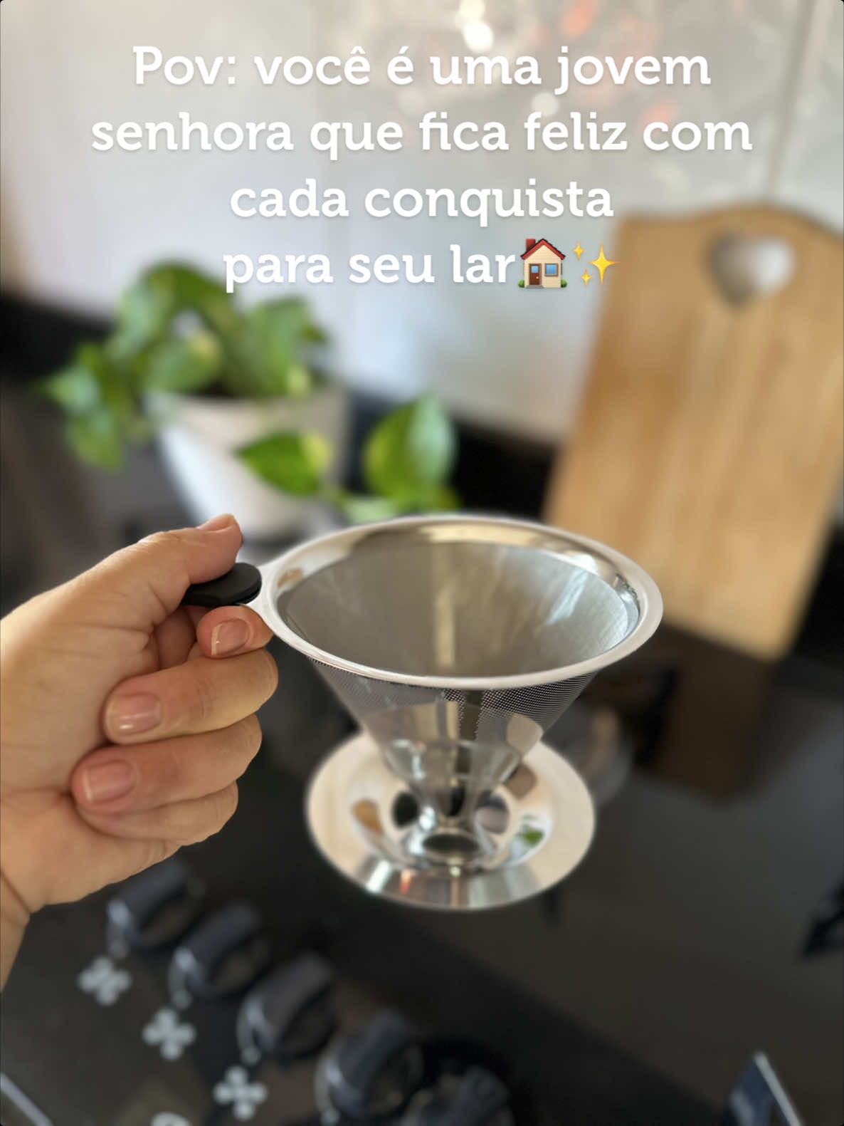 Coador de café inox: mais uma compra para o meu enxoval de casa nova  #enxoval #enxovaldecasanova #casanova #shopee #comprasparacasa #comprasonline