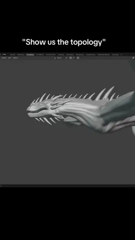 Yeah we dobt talk about that #blender #optimize #polygons #topology #fyp #robloxgame #roblox #dragon 