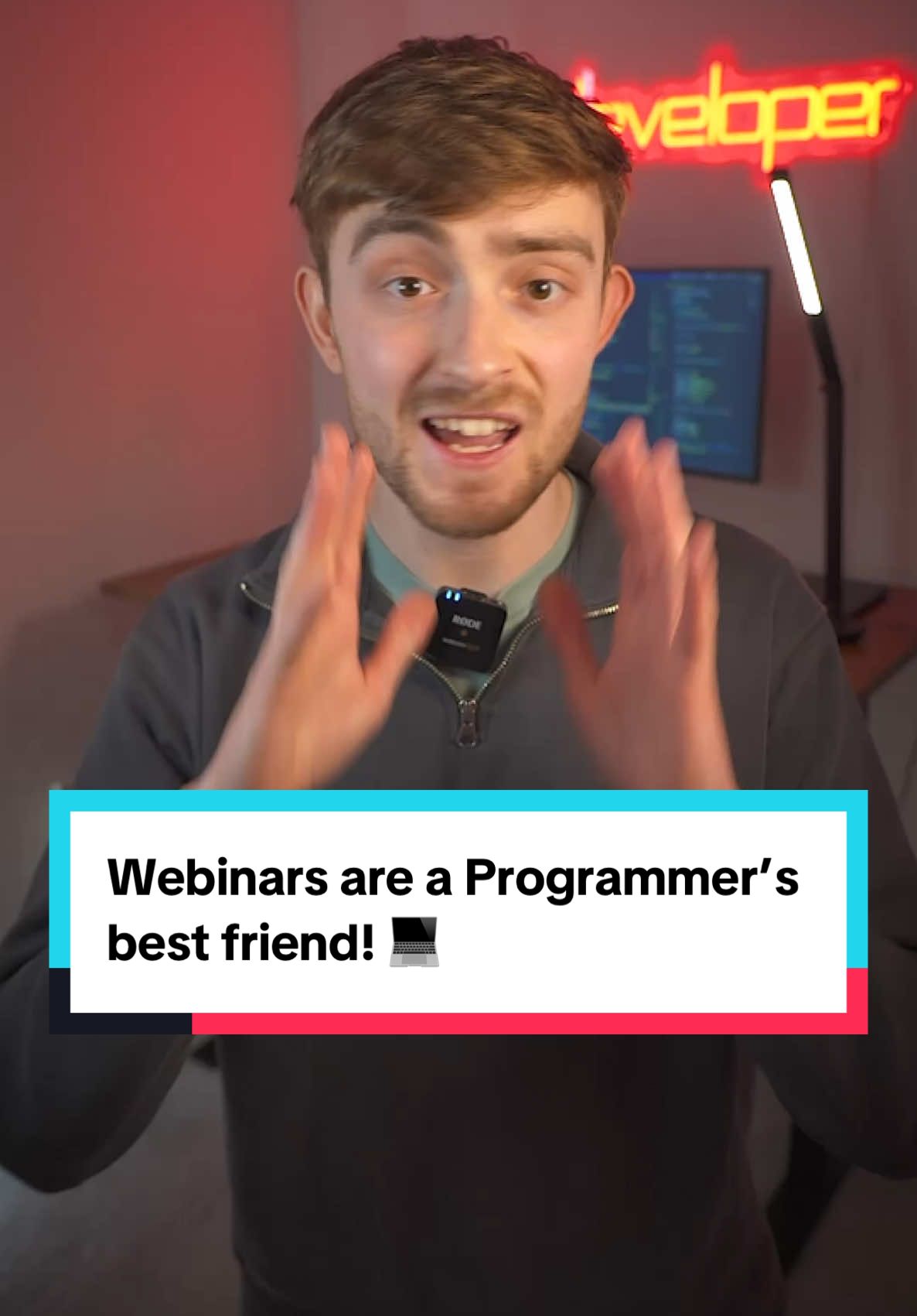 If you’re learning to code, webinars really can be game-changing for helping you to learn new things! 🧠 Part of becoming a developer is learning about how to use different cloud and developer tools, so if they’re offering to teach you for free, it’s a pretty good deal! 💻 #programming #coding #code #learntocode #tech 