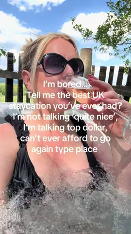 Name that one place that immediately comes to mind?  Engage with me to help a new girl out! (Please!)  #staycation #UKStaycation #Travel #Luxury #HotTub #FYP 