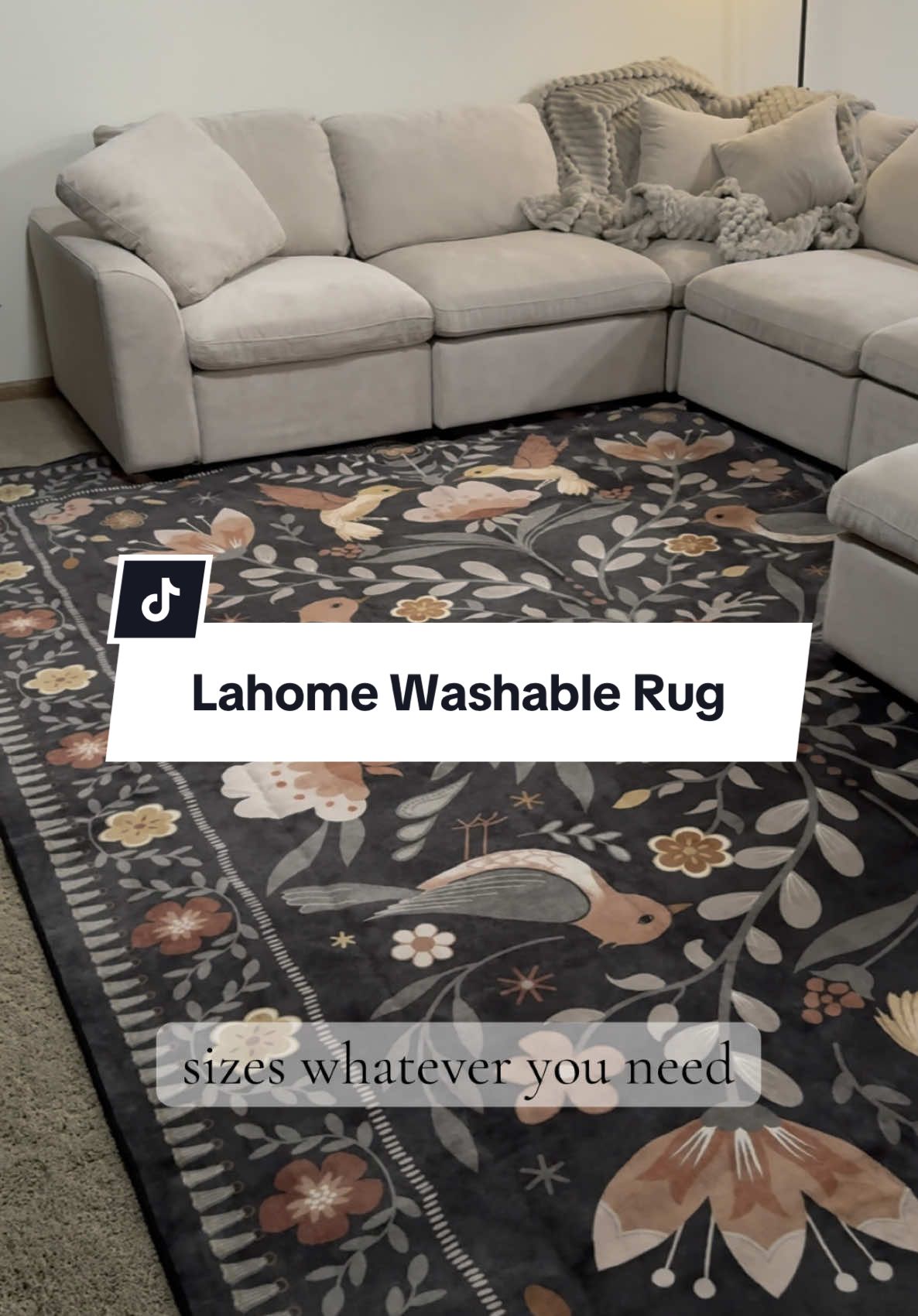 A 9x12 rug for less than $200?! It’s a no brainer! #homedecor #decor #rug #washablerugs #lahomedecor 