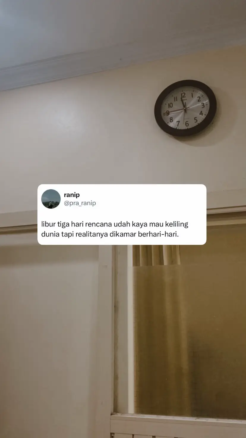 pov pekerja libur tiga hari 
