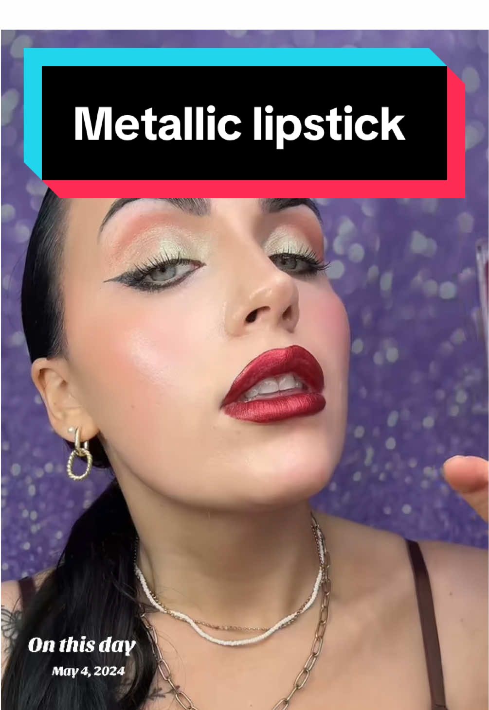 One year ago @FOCALLURE US metal lip stick in shade #onthisday #lip #lipgloss  #lipstick #lipbalm #tiktokmademebuyit #focallure #lipbalmaddict #TINTEDLIPBALM #metalliclipstick #TINTEDLIPBALM #TRENDING #BESTLIPBALMS 