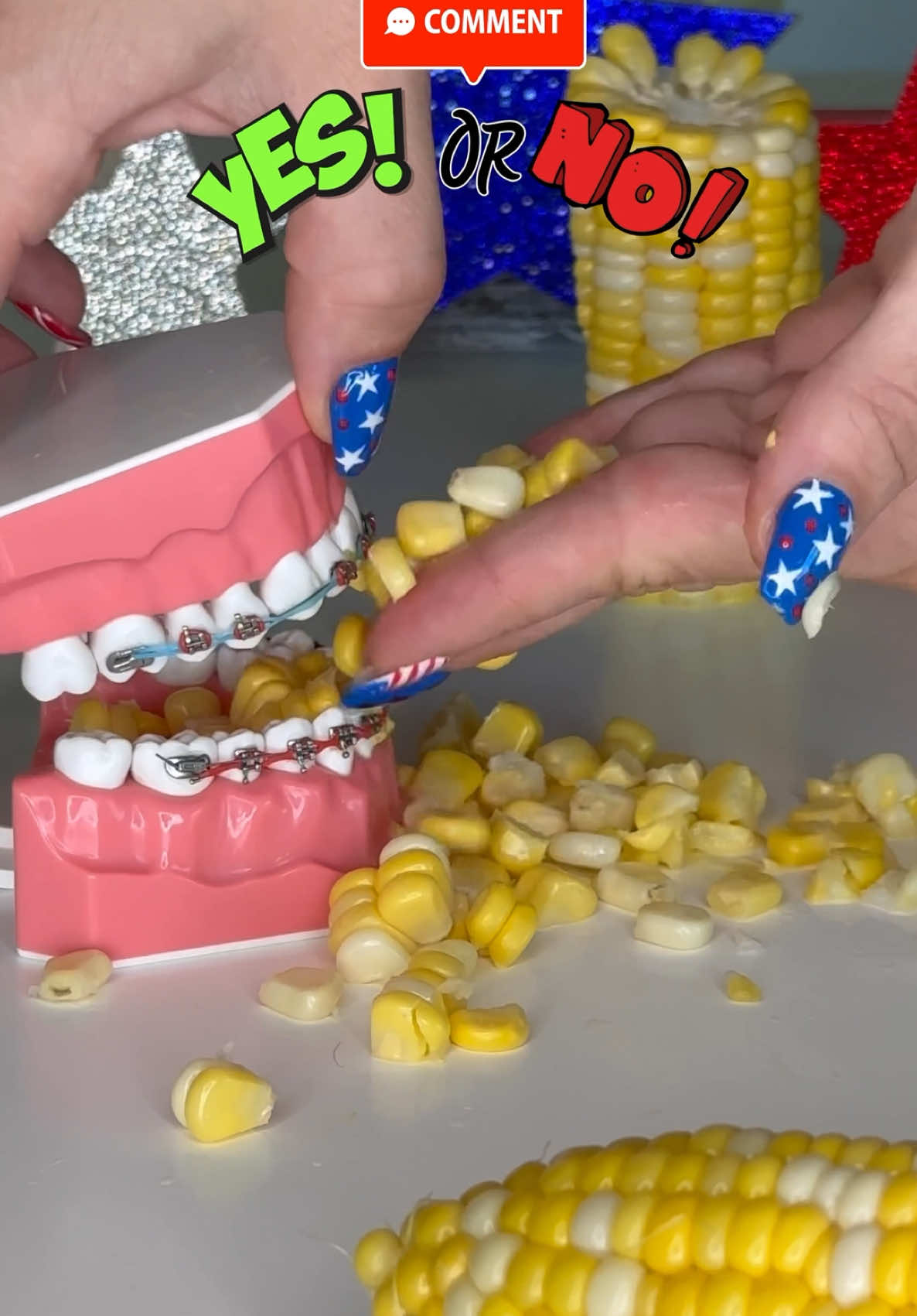 CAN YOU GUESS WHAT BBQ FOODS ARE BRACES FRIENDLY? 🫣🧐 . .. ... BARBECUE FOODS: 1. CORN OFF THE COB  2. COLESLAW  3. FROZEN WATERMELON  4. CHEESEBURGER  COMMENT WHAT YOU THINK!  . .. ... #braces #braceson #bracesoff #braceslife #braceface #bracessmile #bracesgirl #bracesproblems #bbq #barbecue #cheeseburger #coleslaw #watermelon #cornonthecob #corn #foryoupage 