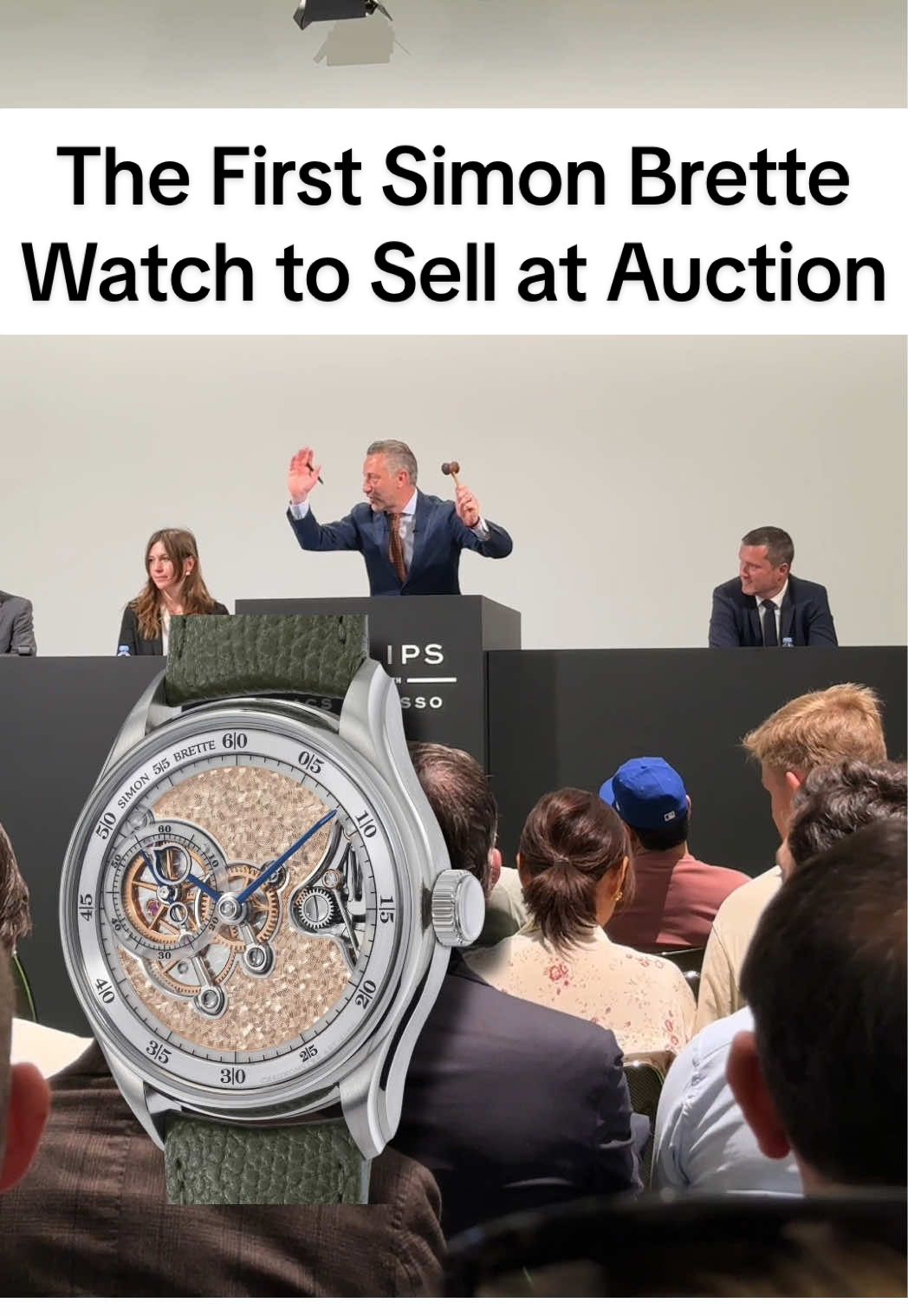 The first Simon Brette watch ever to sell publicly is coming up to auction today at Phillips so let’s go see what kind of numbers it does. #watchtok #auction #watchauction #simonbrette #independentwatchmaking #hautehorology #hautehorlogerie #fpjourne 