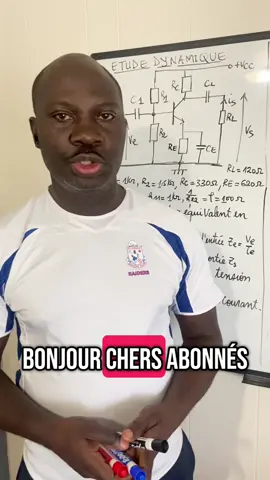 Amplificateur émetteur commun avec RE découplée en régime dynamique #enseignement #analyse #science #electrotechnique #electronique #électricité #amplificateur 