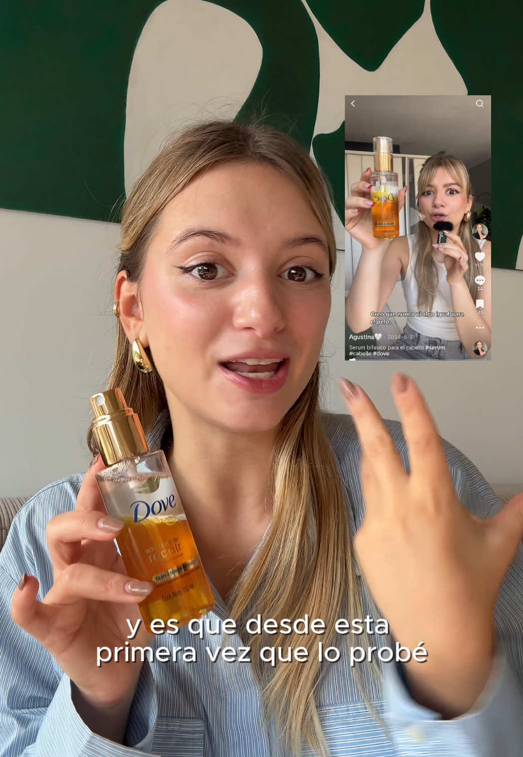 Si necesitas revivir tu cabello, necesitas este óleo bifásico de dove 🤍 voy por el 3er frasco y lo amo! Controla el frizz, le da brillo y deja el pelo super suave ✨ @Dove Beauty & Personal Care  #DOVE #BONDINTENSEREPAIR #DOVEBONDINTENSEREPAIR #HAIR #HAIRCARE #CUIDADODELCABELLO #BEAUTYHACKS #PELODAÑADO #BONDREPAIR