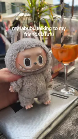 labubu vs. lafufu with drinks #labubu #lafufu #labubumonster #labubudupe #popmart #aliexpress #labubumacarons #labubuthemonsters @motzbirne 