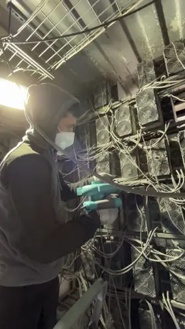 Keeping it clean 🧼⚙️ — giving our miners the care they deserve to keep hashing strong at the Infinity Hash Farm! 💪 #crypto #mininglife #miningbitcoin #infinityhash #miningfarmlife #cryptotok #whatsminer #antminer #bitcoinmining #cryptominingfarm #cryptomining