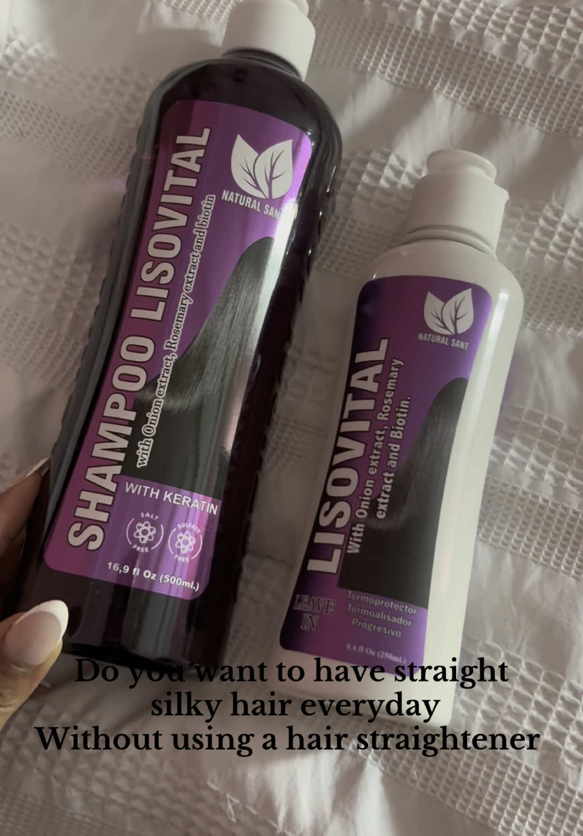 Say goodbye to your hair straightener hot tool! 🤩🤩 #straighthair #goodbyehairstraightener #rosemaryshampoo #lisovital #shampoolisovital #fyp #hairtok #haircare #blondehair #hairwashday 