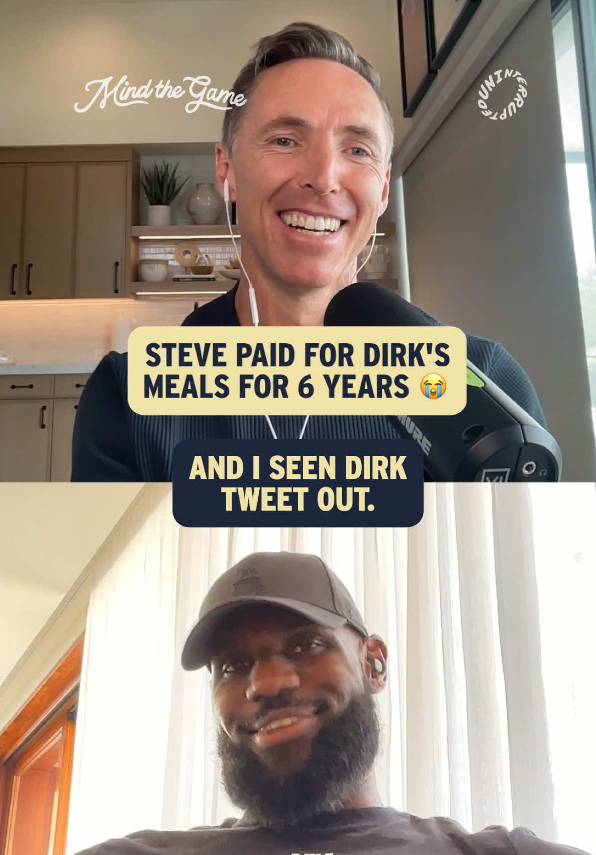 Dirk Nowitzki was pure comedy for this 😂 Watch our new episode out now #lebron #stevenash #NBA #basketball 