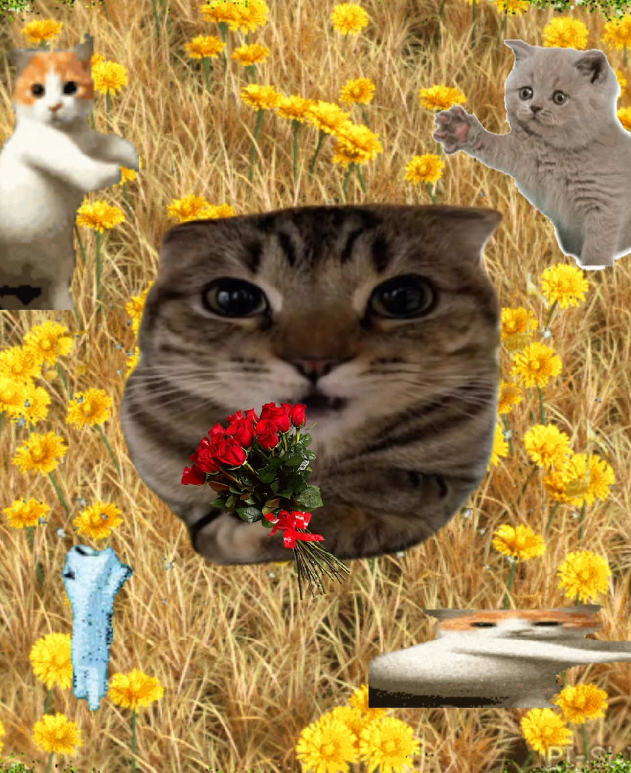 pretty little baby 🐈 you can ask the flowers #sillycat #mecore #catsoftiktok #catcore #jollytok #cat #catmeme #talkingpetsai #cattok 