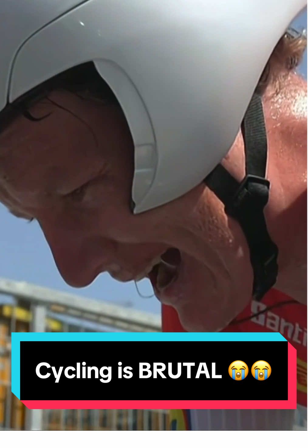 POV: You've just finished a time-trial at the Giro d'italia 😅 Daan Hoole showing us that riders really go all in... 😮‍💨 #exhausted #cycling #brutal 