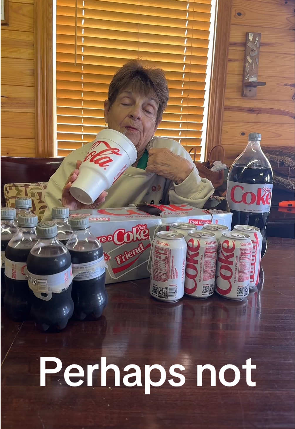 She’s allergic to water. Diet Coke only in this house #grandma #dietcoke #dietcokeforlife #dc @Diet Coke we love you #bff #twin #drink #funny #comedy #lol #friends #fun #music #food #neworleans #nola #grandkids 
