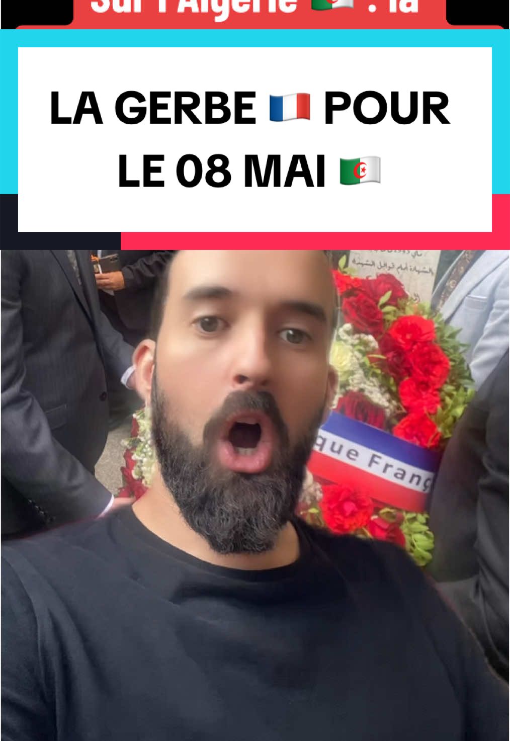 En #Algérie la #France par son ambassade dépose une gerbe pour le 08 mai. Les travaux des historiens #DZ et de #benjaminstora vont-ils enfin reprendre comme le propose #Paris ?  
