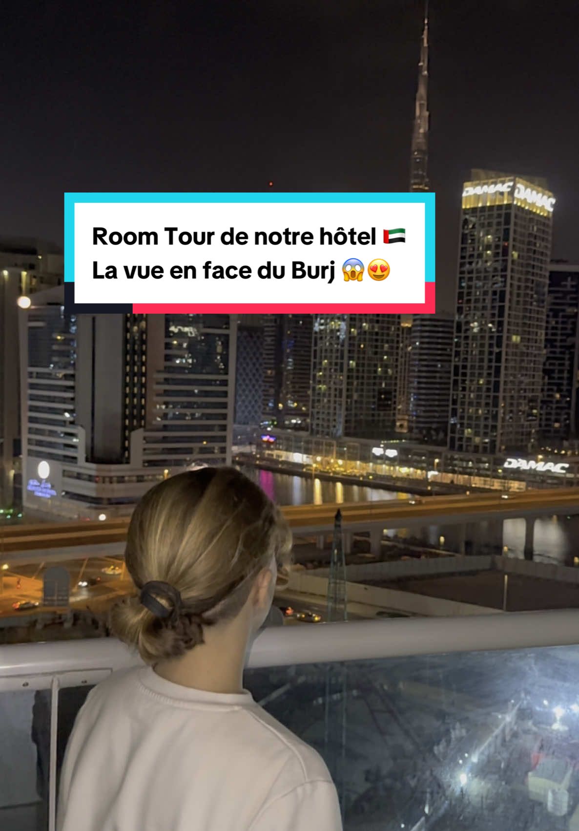 La vue de notre hôtel 😱 en face du Burj Khalifa 😍🇦🇪  #ocho #fyp #pourtoi #dubai #voyage #alhamdulillah #foryou 