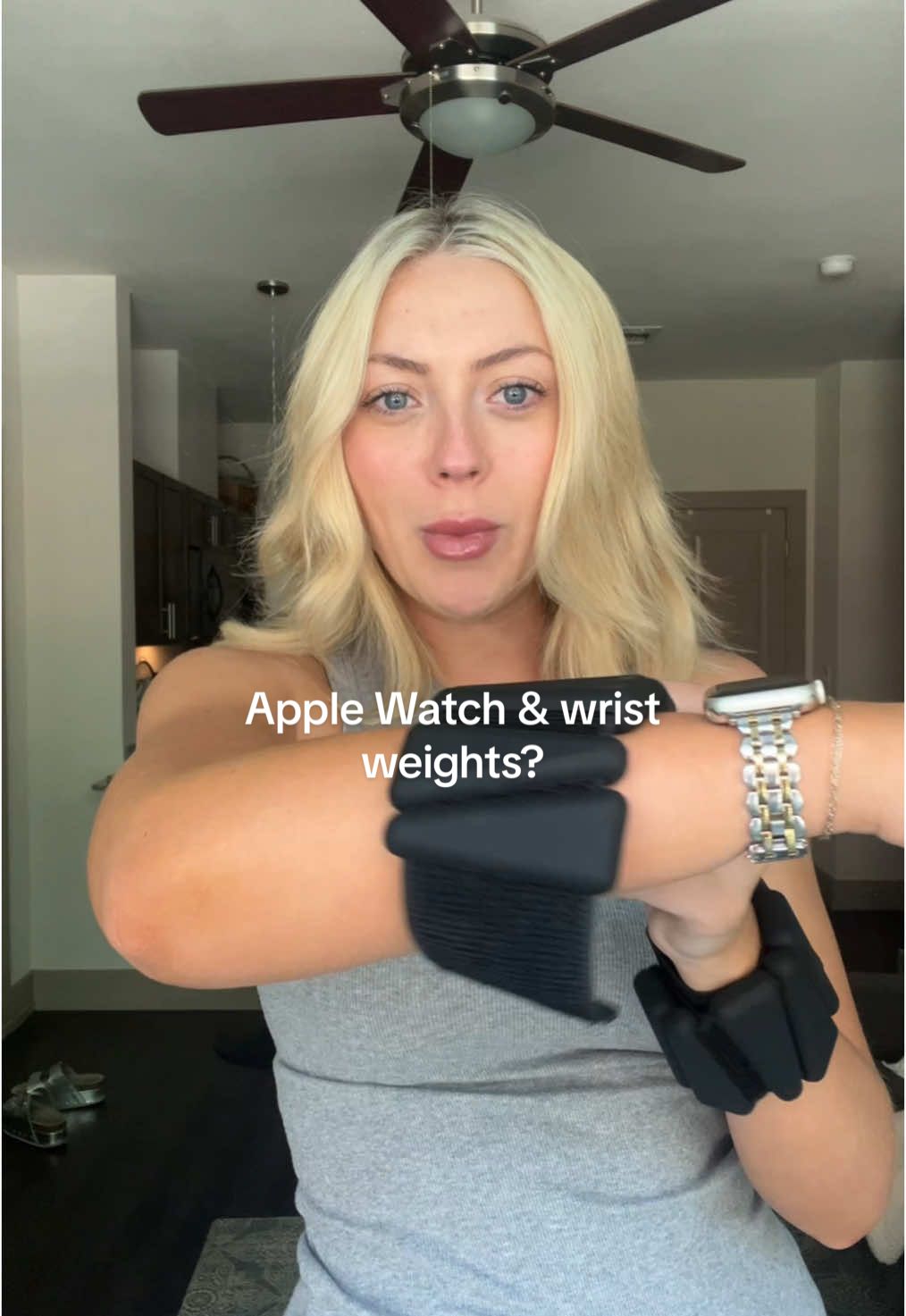 additional question… do the wrist weights actually work??  #wristweights #2025bride #applewatch
