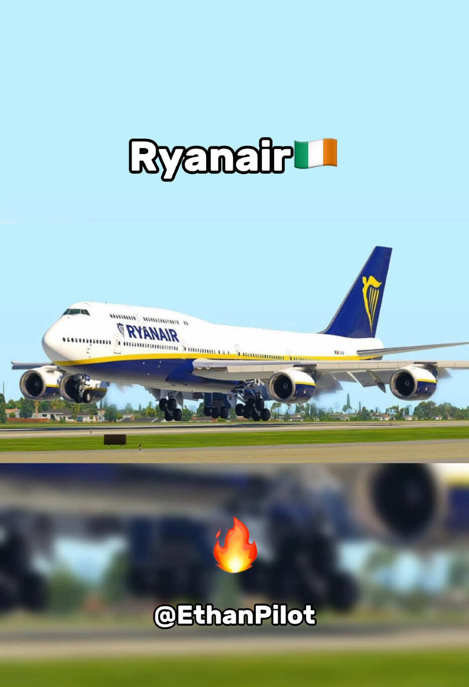 If budget airlines had the B747😈 #aviation #747 #airlines #pilot