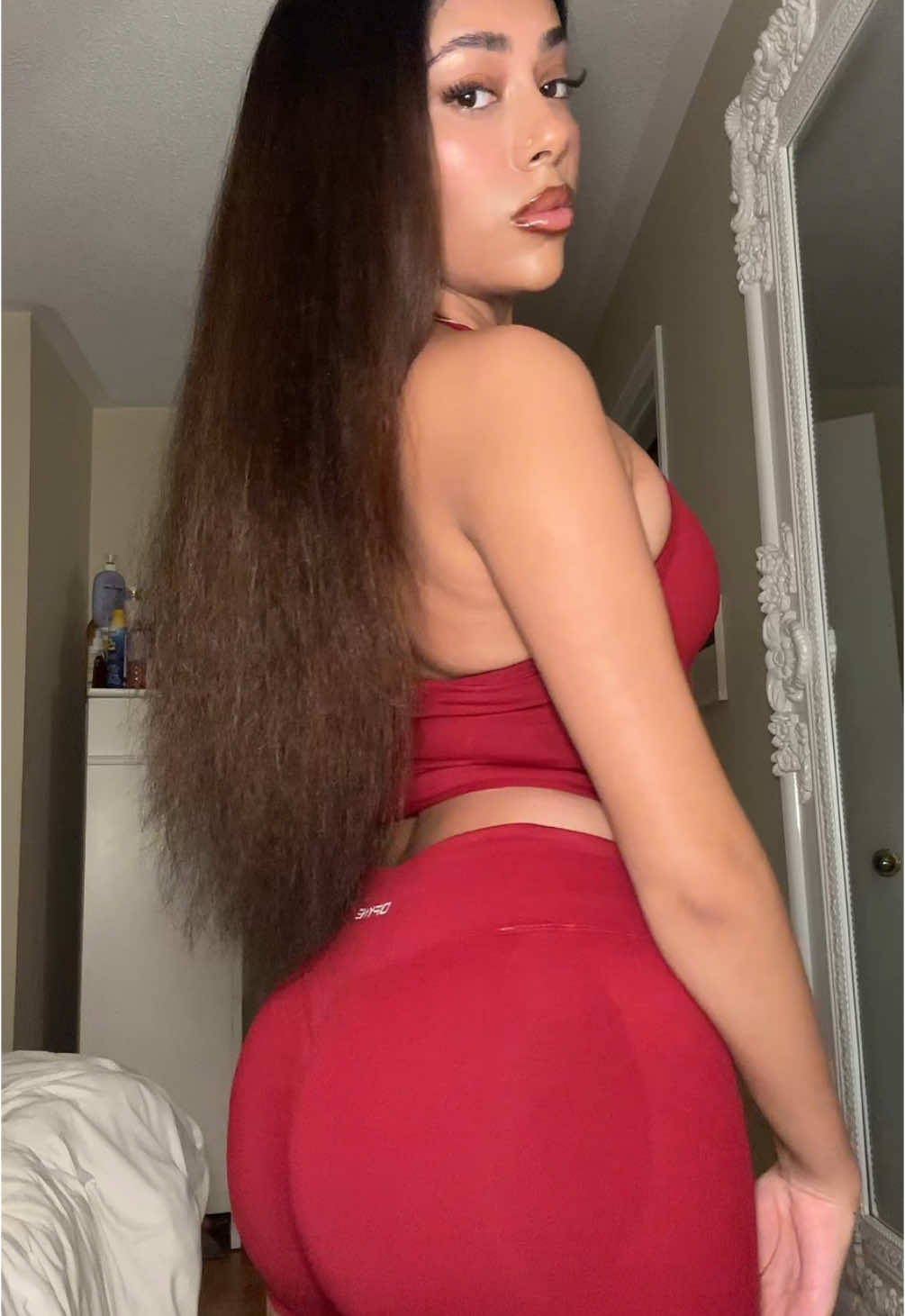 almost to my bum hehe  #fyp #viral #curlyhair #curls #longhair  
