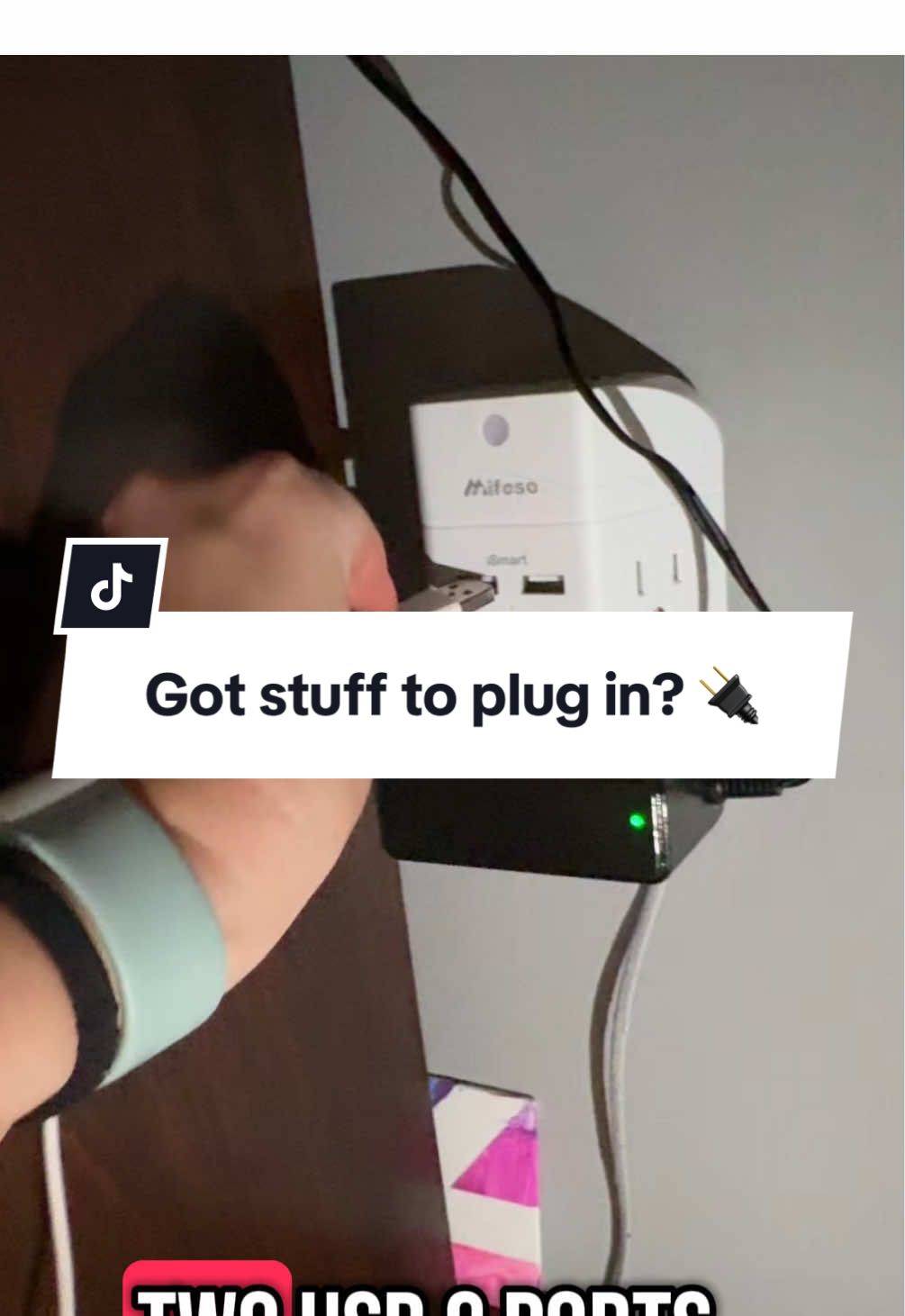 Why are there never enough wall outlets for all the stuff that you need to plug-in or charge? Grab this handy dandy product from TikTok shop and all of your problems will be solved. 🔌 #Outlet #Devices #ChargingCord #Charge #Power #iPhone #NewHouse #TikTokShop 