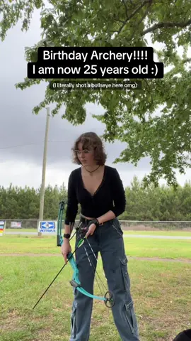 I’m outrunning rain rn LMAO 🥳🏃💨 #archery #birthday