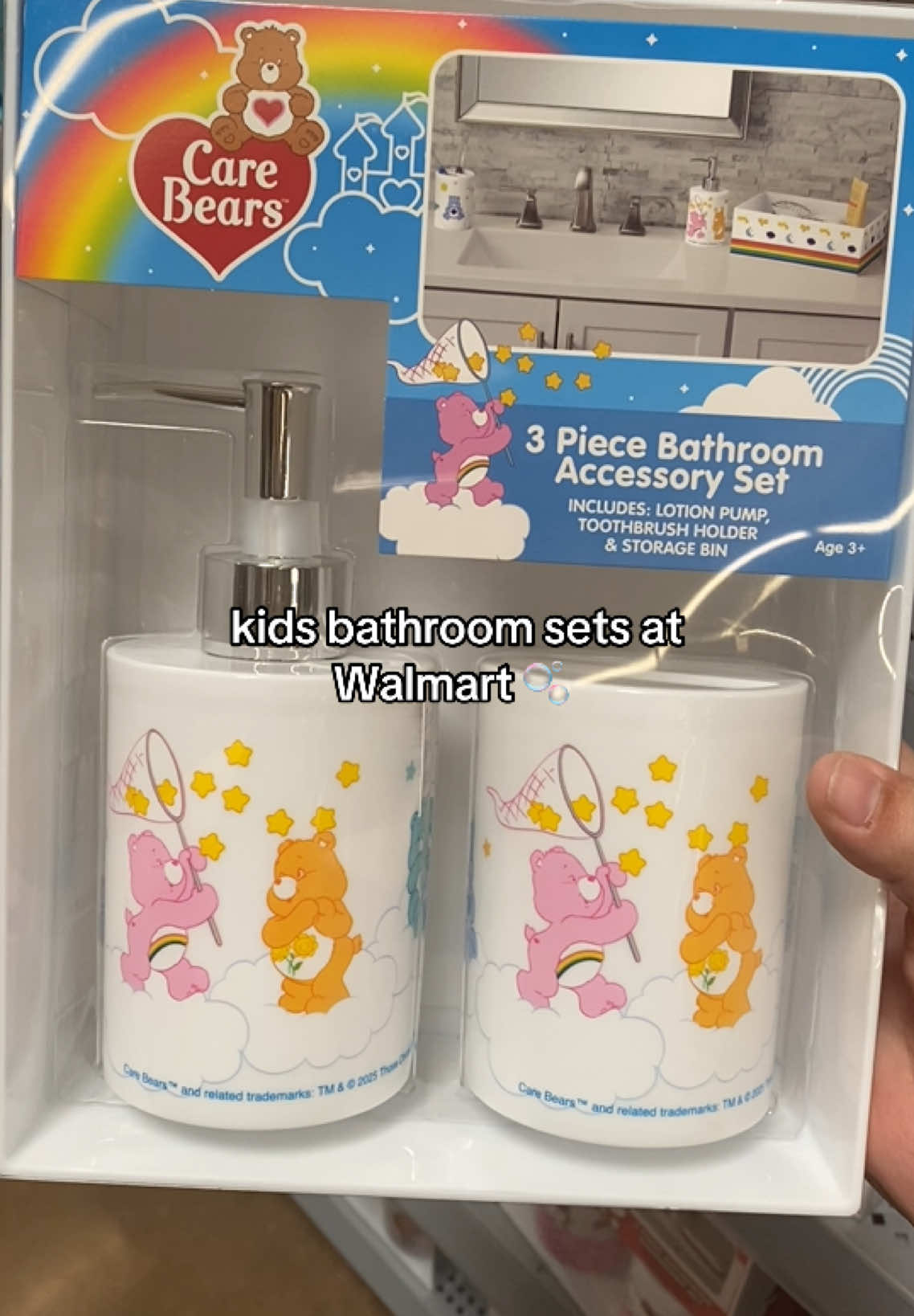 that snoopy one😭 #carebares #snoopy #hellokitty #bathroomset 
