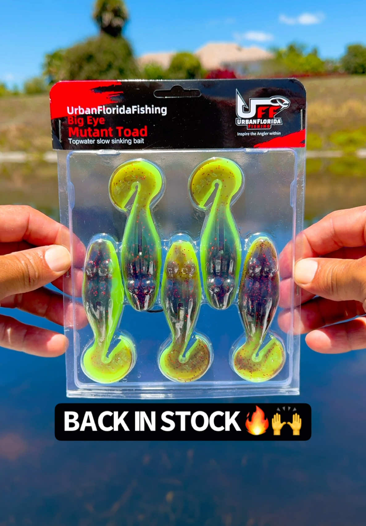 The Swamp Toad is back🔥LIMITED quantity. A 5/0 hook is included in the pack. Available in my shop. The link is in the video.  ##urbanfloridafishing##fishing##swamptoad##frogbait