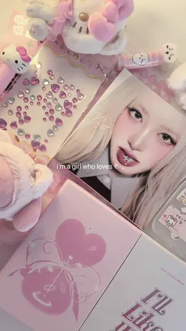 i’m a girl who loves pretty things #ive #wonyoung #sanrio #mymelody #aespa #keychain #fyp #fyppp #makeup #sticker #kpop #kpopfyp 