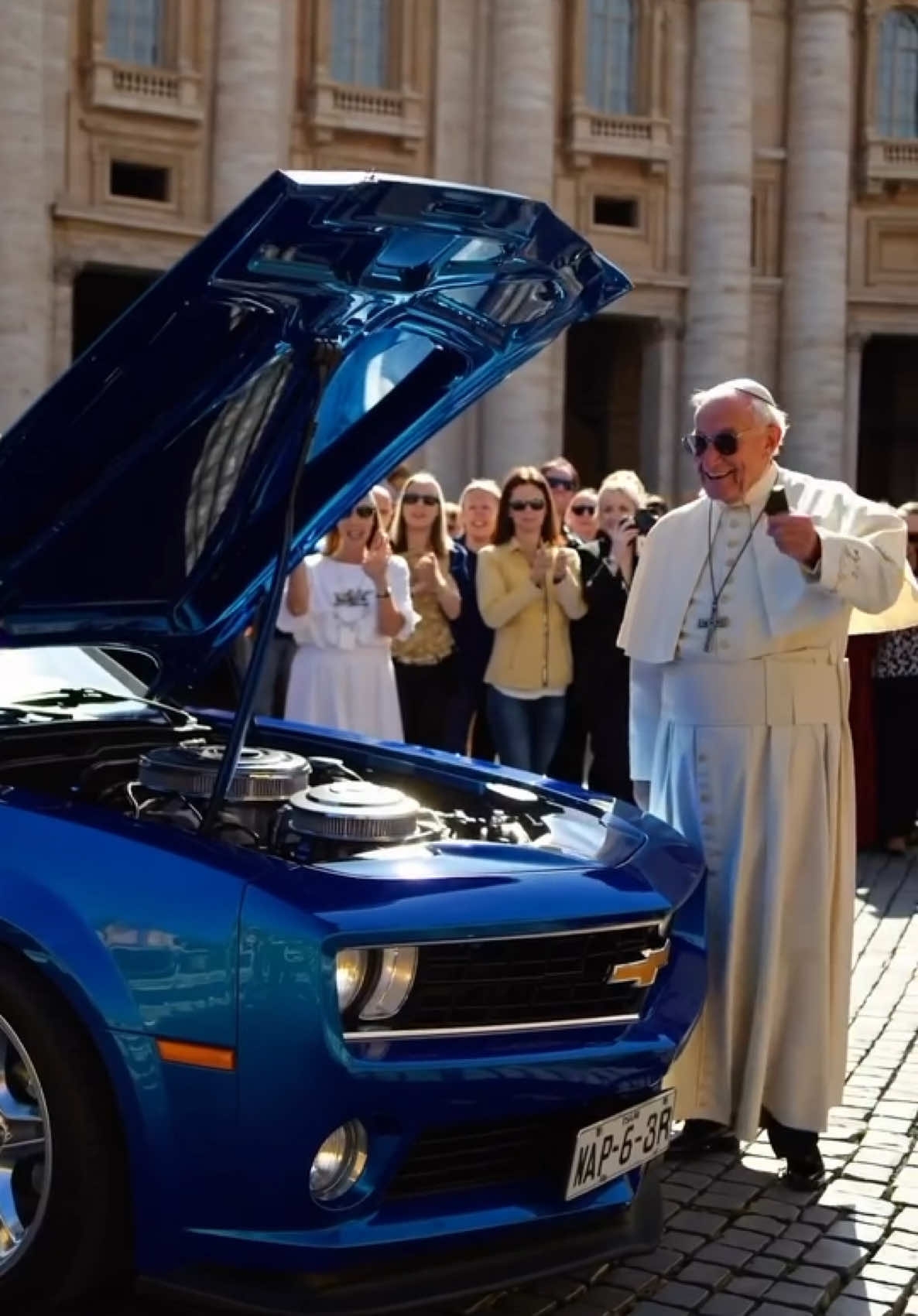 #papa #usa #usa🇺🇸 #viral #meme #car #mustang #v8 #corvette #vaticano 